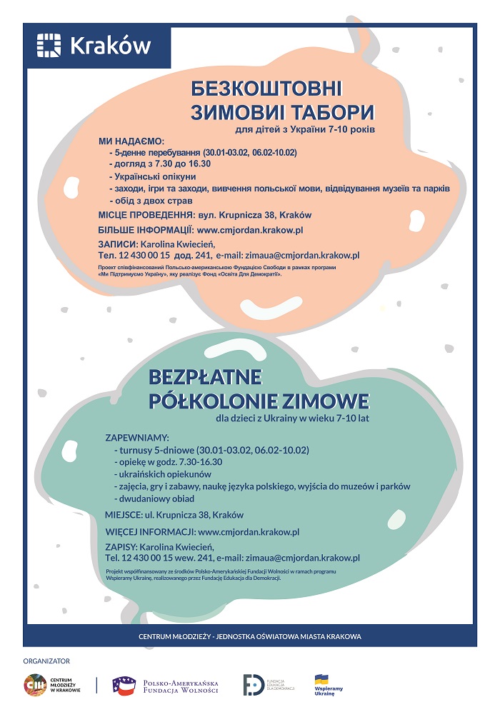 Polkolonie, zima 2023, dla Ukrainy, CM A3